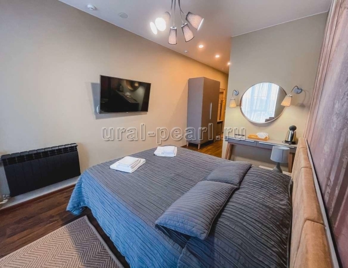 Номер люкс с 1 двуспальной кроватью (с пансионом) - Санаторий «Жемчужина Урала» Миасс